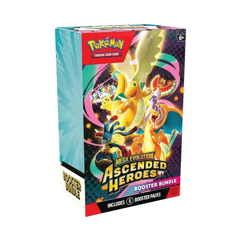 Pokémon TCG Mega Evolution Ascended Heroes Booster Bundle – 6 Packs