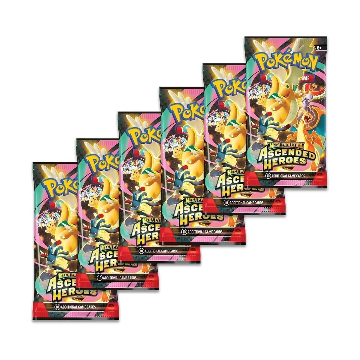 Pokémon TCG Mega Evolution Ascended Heroes Booster Bundle – 6 Packs