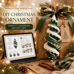 Crochet Christmas Tree PDF Pattern – DIY Holiday Decoration Digital Download Tutorial