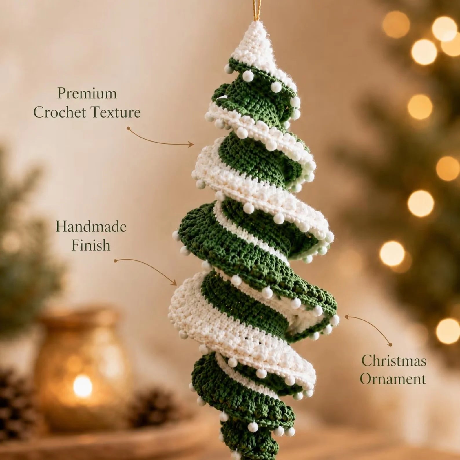 Crochet Christmas Tree PDF Pattern – DIY Holiday Decoration Digital Download Tutorial